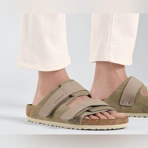 Birkenstock uji nunbuck leather suede size 6 sandals new womens